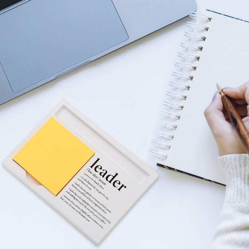 EFFJNSG Leader Definition Gifts Sticky Note Holder for Desk, Appreciation Gift for Boss, Manager, Mentor, Thank You Gift for Women Leader, Leadership, Graduation, Promotion Office Note Pad Holder EDP218 - Image 5